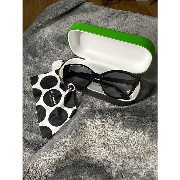 kate spade Black Oval Sunglasses main image 4
